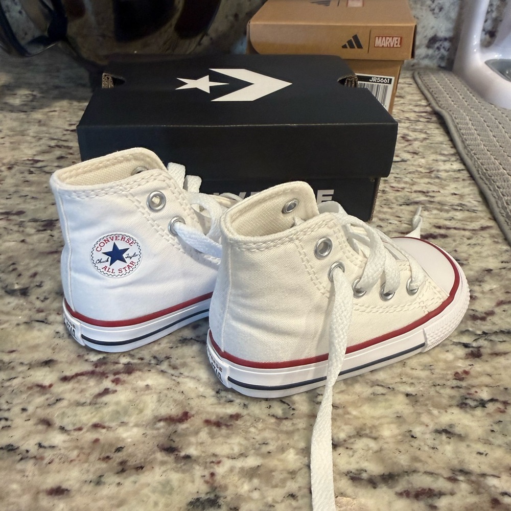 Converse Infant White High-Top Sneakers